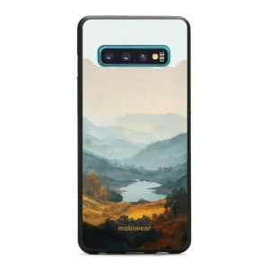 Lesklý kryt na mobil Samsung Galaxy S10 - Mobiwear Glossy GB36G, jezero v údolí