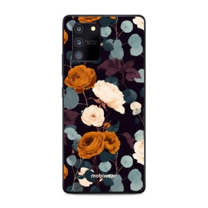 Lesklý kryt na mobil Samsung Galaxy S10 Lite - Mobiwear Glossy GB25G, rezavé růže v noci