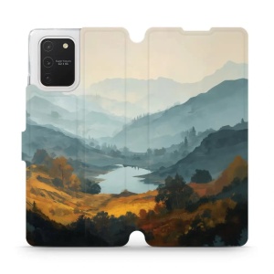 Flip pouzdro na mobil Samsung Galaxy S10 Lite - Mobiwear VB36S, jezero v údolí