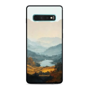 Lesklý kryt na mobil Samsung Galaxy S10 Plus - Mobiwear Glossy GB36G, jezero v údolí