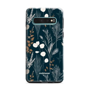 Odolný kryt na mobil Samsung Galaxy S10 Plus - Mobiwear Elite Pro EB27E, trávy na sytě tyrkysové