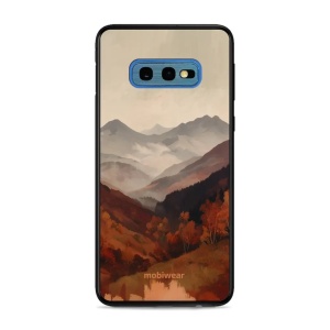 Lesklý kryt na mobil Samsung Galaxy S10e - Mobiwear Glossy GB35G, mlhavé údolí v horách