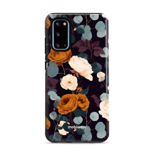 Odolný kryt na mobil Samsung Galaxy S20 - Mobiwear Elite Pro EB25E, rezavé růže v noci