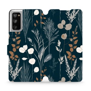 Flip pouzdro na mobil Samsung Galaxy S20 FE - Mobiwear VB27S, trávy na sytě tyrkysové