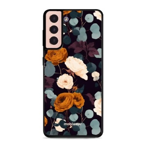 Lesklý kryt na mobil Samsung Galaxy S21 - Mobiwear Glossy GB25G, rezavé růže v noci