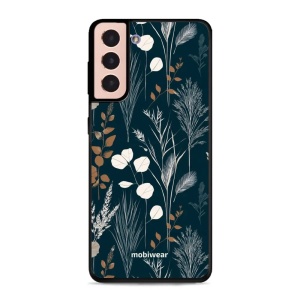 Lesklý kryt na mobil Samsung Galaxy S21 - Mobiwear Glossy GB27G, trávy na sytě tyrkysové