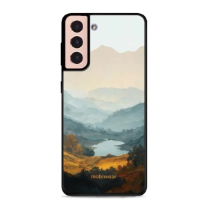 Lesklý kryt na mobil Samsung Galaxy S21 - Mobiwear Glossy GB36G, jezero v údolí