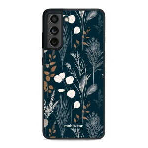 Lesklý kryt na mobil Samsung Galaxy S21 FE - Mobiwear Glossy GB27G, trávy na sytě tyrkysové