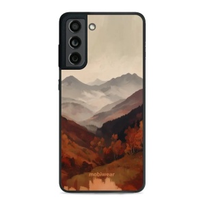 Lesklý kryt na mobil Samsung Galaxy S21 FE - Mobiwear Glossy GB35G, mlhavé údolí v horách