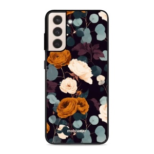 Lesklý kryt na mobil Samsung Galaxy S21 Plus - Mobiwear Glossy GB25G, rezavé růže v noci