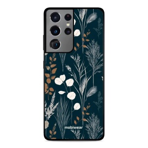 Lesklý kryt na mobil Samsung Galaxy S21 Ultra - Mobiwear Glossy GB27G, trávy na sytě tyrkysové