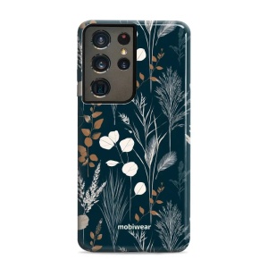 Odolný kryt na mobil Samsung Galaxy S21 Ultra - Mobiwear Elite Pro EB27E, trávy na sytě tyrkysové