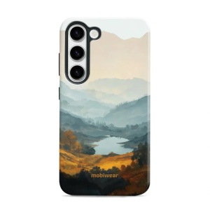 Odolný kryt na mobil Samsung Galaxy S23 - Mobiwear Elite Pro EB36E, jezero v údolí