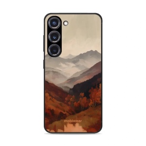 Lesklý kryt na mobil Samsung Galaxy S23 Plus - Mobiwear Glossy GB35G, mlhavé údolí v horách