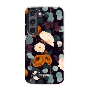 Odolný kryt na mobil Samsung Galaxy S23 Plus - Mobiwear Elite Pro EB25E, rezavé růže v noci