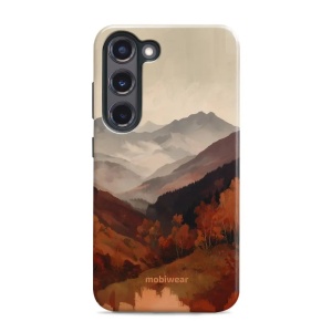 Odolný kryt na mobil Samsung Galaxy S23 Plus - Mobiwear Elite Pro EB35E, mlhavé údolí v horách