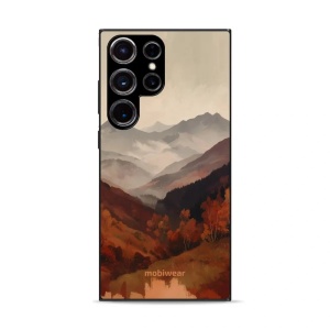 Lesklý kryt na mobil Samsung Galaxy S23 Ultra - Mobiwear Glossy GB35G, mlhavé údolí v horách