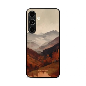 Lesklý kryt na mobil Samsung Galaxy S24 - Mobiwear Glossy GB35G, mlhavé údolí v horách