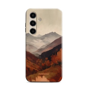 Odolný kryt na mobil Samsung Galaxy S24 - Mobiwear Elite Pro EB35E, mlhavé údolí v horách