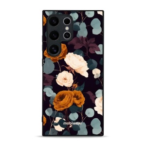 Lesklý kryt na mobil Samsung Galaxy S24 Ultra - Mobiwear Glossy GB25G, rezavé růže v noci