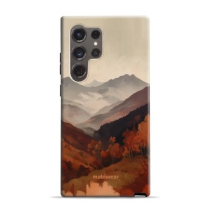 Odolný kryt na mobil Samsung Galaxy S24 Ultra - Mobiwear Elite Pro EB35E, mlhavé údolí v horách