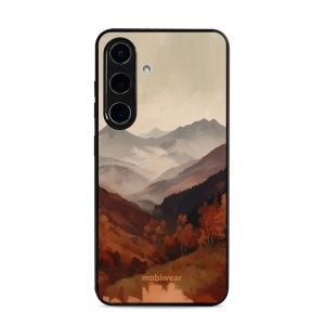 Lesklý kryt na mobil Samsung Galaxy S25 - Mobiwear Glossy GB35G, mlhavé údolí v horách
