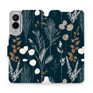 Flip pouzdro na mobil Samsung Galaxy S25 Edge - Mobiwear VB27S, trávy na sytě tyrkysové