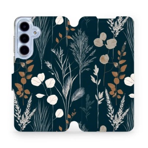 Flip pouzdro na mobil Samsung Galaxy S25 FE 5G - Mobiwear VB27S, trávy na sytě tyrkysové