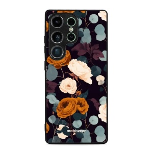 Lesklý kryt na mobil Samsung Galaxy S25 Ultra - Mobiwear Glossy GB25G, rezavé růže v noci