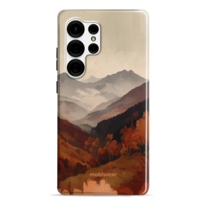 Odolný kryt na mobil Samsung Galaxy S25 Ultra - Mobiwear Elite Pro EB35E, mlhavé údolí v horách
