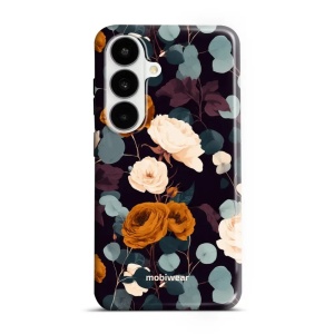 Odolný kryt na mobil Samsung Galaxy S26 - Mobiwear Elite Pro EB25E, rezavé růže v noci