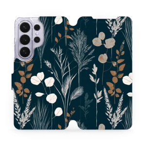 Flip pouzdro na mobil Samsung Galaxy S26 Ultra - Mobiwear VB27S, trávy na sytě tyrkysové