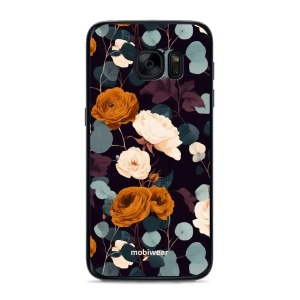Lesklý kryt na mobil Samsung Galaxy S7 - Mobiwear Glossy GB25G, rezavé růže v noci