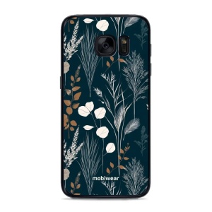 Lesklý kryt na mobil Samsung Galaxy S7 - Mobiwear Glossy GB27G, trávy na sytě tyrkysové