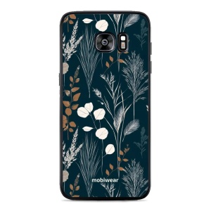 Lesklý kryt na mobil Samsung Galaxy S7 Edge - Mobiwear Glossy GB27G, trávy na sytě tyrkysové
