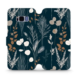 Flip pouzdro na mobil Samsung Galaxy S8 - Mobiwear VB27S, trávy na sytě tyrkysové