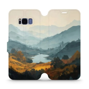 Flip pouzdro na mobil Samsung Galaxy S8 - Mobiwear VB36S, jezero v údolí