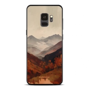 Lesklý kryt na mobil Samsung Galaxy S9 - Mobiwear Glossy GB35G, mlhavé údolí v horách