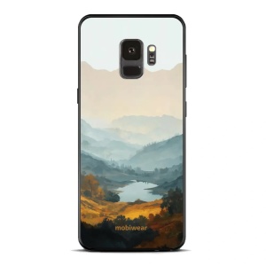 Lesklý kryt na mobil Samsung Galaxy S9 - Mobiwear Glossy GB36G, jezero v údolí