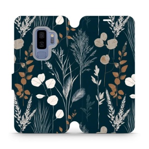 Flip pouzdro na mobil Samsung Galaxy S9 Plus - Mobiwear VB27S, trávy na sytě tyrkysové