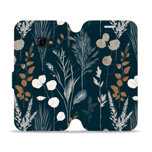 Flip pouzdro na mobil Samsung Galaxy Xcover 4 - Mobiwear VB27S, trávy na sytě tyrkysové