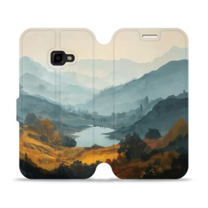 Flip pouzdro na mobil Samsung Galaxy Xcover 4 - Mobiwear VB36S, jezero v údolí