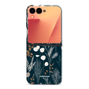 Odolný kryt na mobil Samsung Galaxy Z Flip 7 - Mobiwear Elite Pro EB27E, trávy na sytě tyrkysové