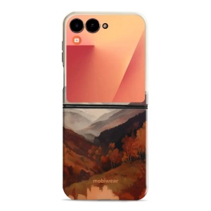 Odolný kryt na mobil Samsung Galaxy Z Flip 7 - Mobiwear Elite Pro EB35E, mlhavé údolí v horách