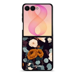 Lesklý kryt na mobil Samsung Galaxy Z Flip8 - Mobiwear Glossy GB25G, rezavé růže v noci
