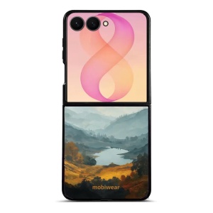 Lesklý kryt na mobil Samsung Galaxy Z Flip8 - Mobiwear Glossy GB36G, jezero v údolí