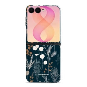 Odolný kryt na mobil Samsung Galaxy Z Flip8 - Mobiwear Elite Pro EB27E, trávy na sytě tyrkysové