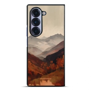 Lesklý kryt na mobil Samsung Galaxy Z Fold6 - Mobiwear Glossy GB35G, mlhavé údolí v horách