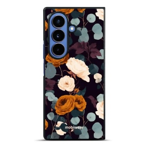 Lesklý kryt na mobil Samsung Galaxy Z Fold7 - Mobiwear Glossy GB25G, rezavé růže v noci