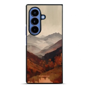 Lesklý kryt na mobil Samsung Galaxy Z Fold7 - Mobiwear Glossy GB35G, mlhavé údolí v horách